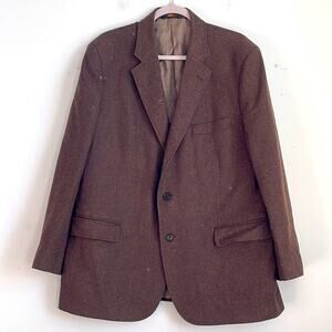 Brooks Brothers Yorkshire Tweed by MOON wool cashmere two button sport coat 46R